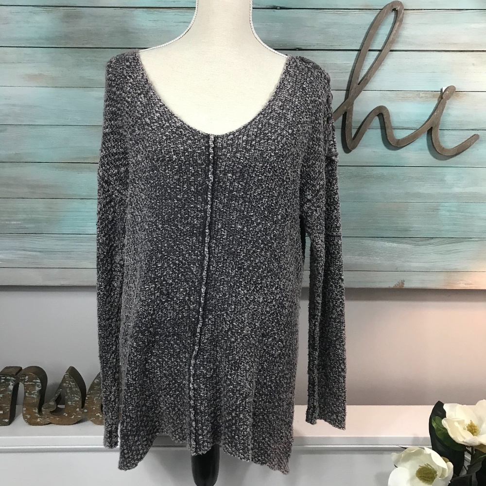 Vintage Havana Scoopneck Tunic Sweatshirt, S